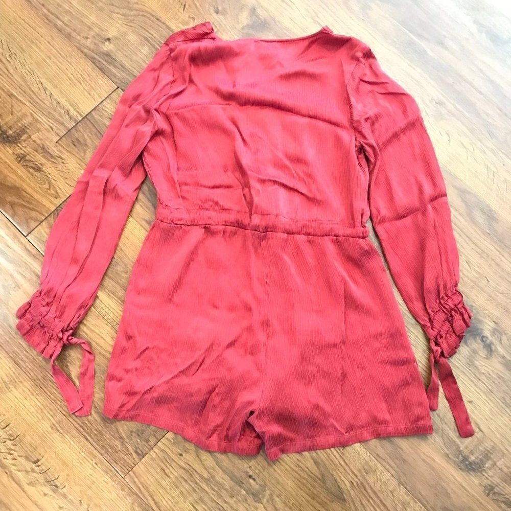 Third form INTRIGUE TIED PLAYSUIT | SCARLET - image 6